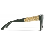 Chanel - Occhiali da Sole Quadrati - Kaki Verde - Chanel Eyewear