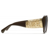 Chanel - Square Sunglasses - Dark Taupe - Chanel Eyewear