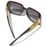 Chanel - Occhiali da Sole Quadrati - Talpa Scuro - Chanel Eyewear
