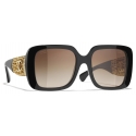 Chanel - Occhiali da Sole Quadrati - Nero - Chanel Eyewear