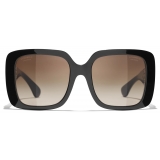 Chanel - Square Sunglasses - Black - Chanel Eyewear