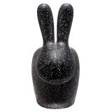 Qeeboo - Rabbit Chair Dots - Black/White - Qeeboo Chair by Stefano Giovannoni - Furnishing - Home