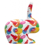 Qeeboo - Rabbit M Edition Campari White - Qeeboo by Stefano Giovannoni - Arredo - Casa