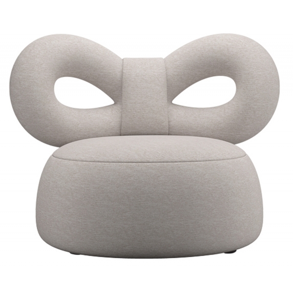 Qeeboo - Ribbon Armchair Fabric A - Grigio Chiaro - Sedia Qeeboo by Nika Zupanc - Arredo - Casa