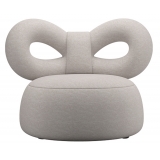 Qeeboo - Ribbon Armchair Fabric A - Light Grey - Qeeboo Chair by Nika Zupanc - Furnishing - Home