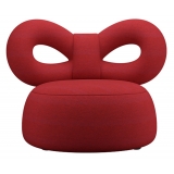 Qeeboo - Ribbon Armchair Fabric A - Red - Qeeboo Chair by Nika Zupanc - Furnishing - Home