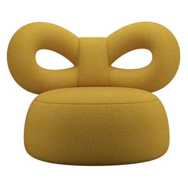 Qeeboo - Ribbon Armchair Fabric B - Ochre - Qeeboo Chair by Nika Zupanc - Furnishing - Home