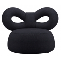 Qeeboo - Ribbon Armchair Fabric B - Blue Black - Qeeboo Chair by Nika Zupanc - Furnishing - Home