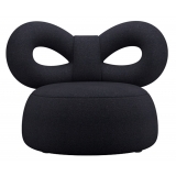 Qeeboo - Ribbon Armchair Fabric B - Blue Black - Qeeboo Chair by Nika Zupanc - Furnishing - Home