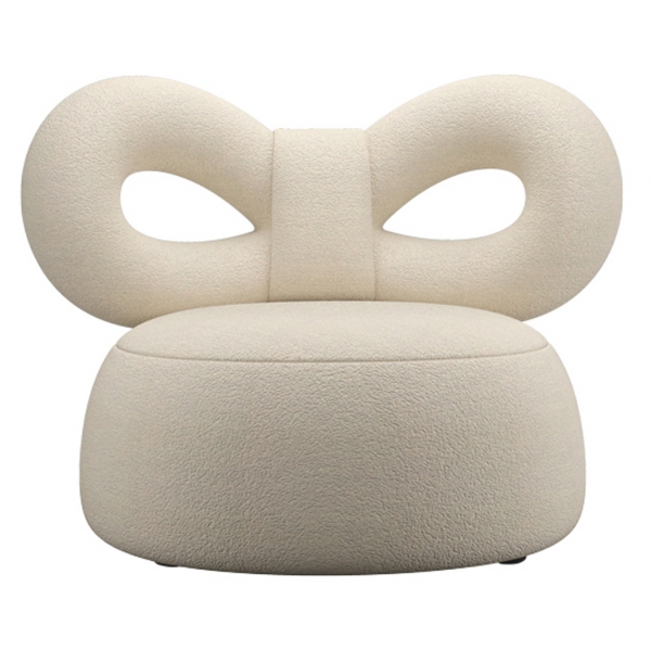 Qeeboo - Ribbon Armchair Fabric B - Cream - Qeeboo Chair by Nika Zupanc - Furnishing - Home