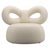 Qeeboo - Ribbon Armchair Fabric B - Cream - Qeeboo Chair by Nika Zupanc - Furnishing - Home
