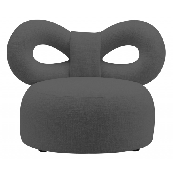 Qeeboo - Ribbon Armchair Fabric C - Dark Grey - Qeeboo Chair by Nika Zupanc - Furnishing - Home