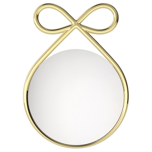 Qeeboo - Ribbon Mirror Metal Finish - Oro - Specchio Qeeboo by Nika Zupanc - Arredo - Casa