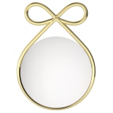 Qeeboo - Ribbon Mirror Metal Finish - Oro - Specchio Qeeboo by Nika Zupanc - Arredo - Casa