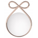 Qeeboo - Ribbon Mirror Metal Finish - Oro Rosa - Specchio Qeeboo by Nika Zupanc - Arredo - Casa