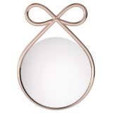 Qeeboo - Ribbon Mirror Metal Finish - Oro Rosa - Specchio Qeeboo by Nika Zupanc - Arredo - Casa