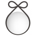 Qeeboo - Ribbon Mirror - Nero - Specchio Qeeboo by Nika Zupanc - Arredo - Casa