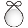 Qeeboo - Ribbon Mirror - Nero - Specchio Qeeboo by Nika Zupanc - Arredo - Casa