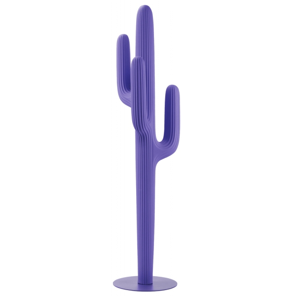 Qeeboo - Saguaro Coat Rack Outdoor - Blue Violet - Qeeboo Coat Rack by Stefano Giovannoni - Lighting - Home