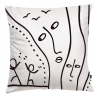 Qeeboo - Silent Shadows Cushion - Qeeboo Pillow by Shantell Martin - Furnishing - Home