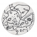 Qeeboo - Summer Trip Carpet Round - Qeeboo Carpet by Shantell Martin - Furnishing - Home