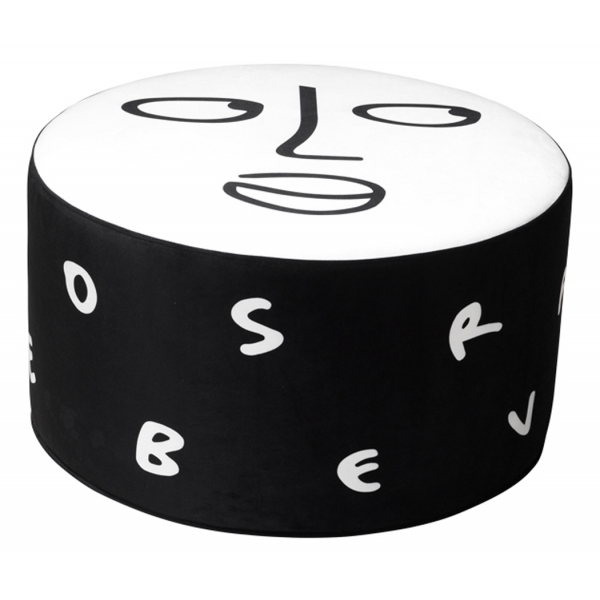 Qeeboo - Sunlit Story Pouf M - Qeeboo Pouf by Shantell Martin - Furnishing - Home