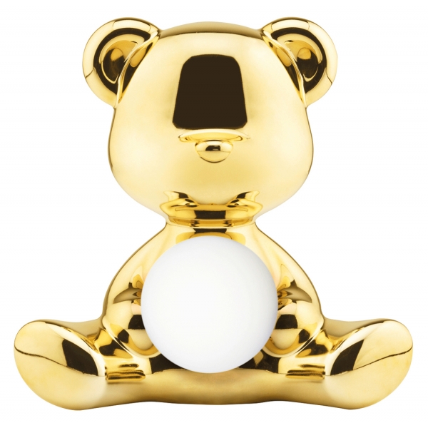 Qeeboo - Teddy Girl - Gold - Qeeboo Lamp by Stefano Giovannoni - Lighting - Home