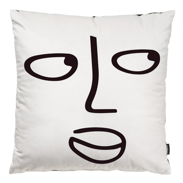 Qeeboo - Who Are You Cushion - Cuscino Qeeboo by Shantell Martin - Arredo - Casa