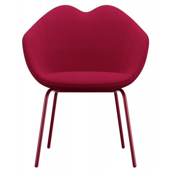Qeeboo - XOXO Chair Fabric Four Legs - Red - Qeeboo Chair by Nika Zupanc - Furnishing - Home