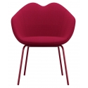 Qeeboo - XOXO Chair Fabric Four Legs - Red - Qeeboo Chair by Nika Zupanc - Furnishing - Home