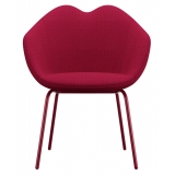 Qeeboo - XOXO Chair Fabric Four Legs - Red - Qeeboo Chair by Nika Zupanc - Furnishing - Home
