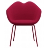Qeeboo - XOXO Chair Fabric Four Legs - Rosso - Sedia Qeeboo by Nika Zupanc - Arredo - Casa