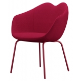 Qeeboo - XOXO Chair Fabric Four Legs - Red - Qeeboo Chair by Nika Zupanc - Furnishing - Home