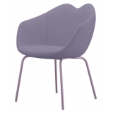 Qeeboo - XOXO Chair Fabric Four Legs - Pink - Qeeboo Chair by Nika Zupanc - Furnishing - Home