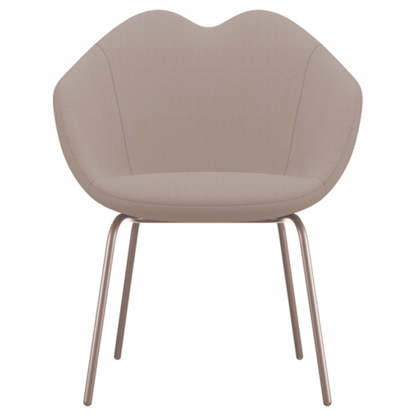 Qeeboo - XOXO Chair Fabric Four Legs - White - Qeeboo Chair by Nika Zupanc - Furnishing - Home
