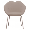 Qeeboo - XOXO Chair Fabric Four Legs - White - Qeeboo Chair by Nika Zupanc - Furnishing - Home