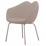 Qeeboo - XOXO Chair Fabric Four Legs - White - Qeeboo Chair by Nika Zupanc - Furnishing - Home