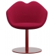 Qeeboo - XOXO Chair Fabric Round Base - Red - Qeeboo Chair by Nika Zupanc - Furnishing - Home