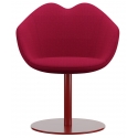 Qeeboo - XOXO Chair Fabric Round Base - Red - Qeeboo Chair by Nika Zupanc - Furnishing - Home