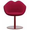 Qeeboo - XOXO Chair Fabric Round Base - Red - Qeeboo Chair by Nika Zupanc - Furnishing - Home
