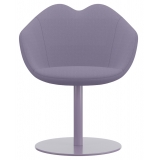 Qeeboo - XOXO Chair Fabric Round Base - Pink - Qeeboo Chair by Nika Zupanc - Furnishing - Home