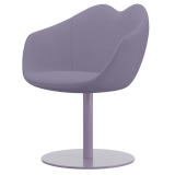 Qeeboo - XOXO Chair Fabric Round Base - Pink - Qeeboo Chair by Nika Zupanc - Furnishing - Home