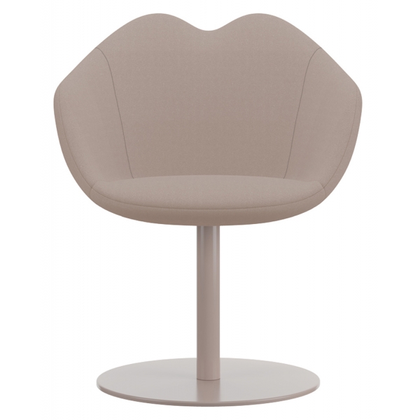 Qeeboo - XOXO Chair Fabric Round Base - White - Qeeboo Chair by Nika Zupanc - Furnishing - Home