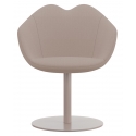 Qeeboo - XOXO Chair Fabric Round Base - White - Qeeboo Chair by Nika Zupanc - Furnishing - Home