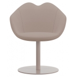 Qeeboo - XOXO Chair Fabric Round Base - White - Qeeboo Chair by Nika Zupanc - Furnishing - Home
