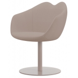 Qeeboo - XOXO Chair Fabric Round Base - White - Qeeboo Chair by Nika Zupanc - Furnishing - Home