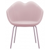 Qeeboo - XOXO Chair Leather Four Legs - Pink - Qeeboo Chair by Nika Zupanc - Furnishing - Home