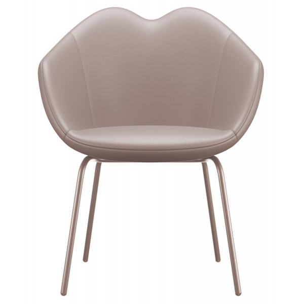 Qeeboo - XOXO Chair Leather Four Legs - Bianco - Sedia Qeeboo by Nika Zupanc - Arredo - Casa