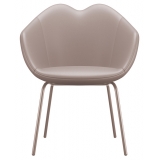 Qeeboo - XOXO Chair Leather Four Legs - Bianco - Sedia Qeeboo by Nika Zupanc - Arredo - Casa