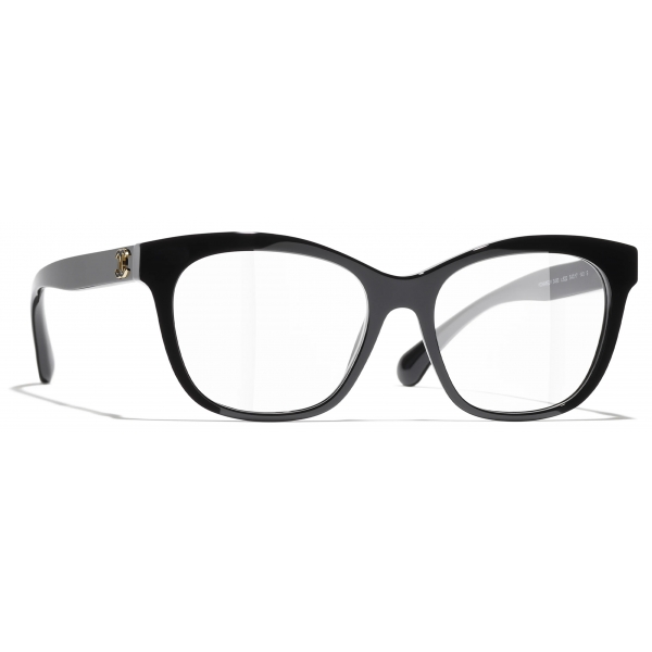 Chanel - Occhiali da Vista Quadrata - Nero - Chanel Eyewear